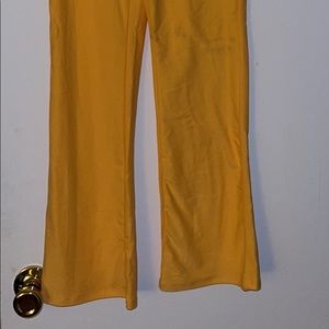 Yellow stretchy fit and flare pants BRAND NEW